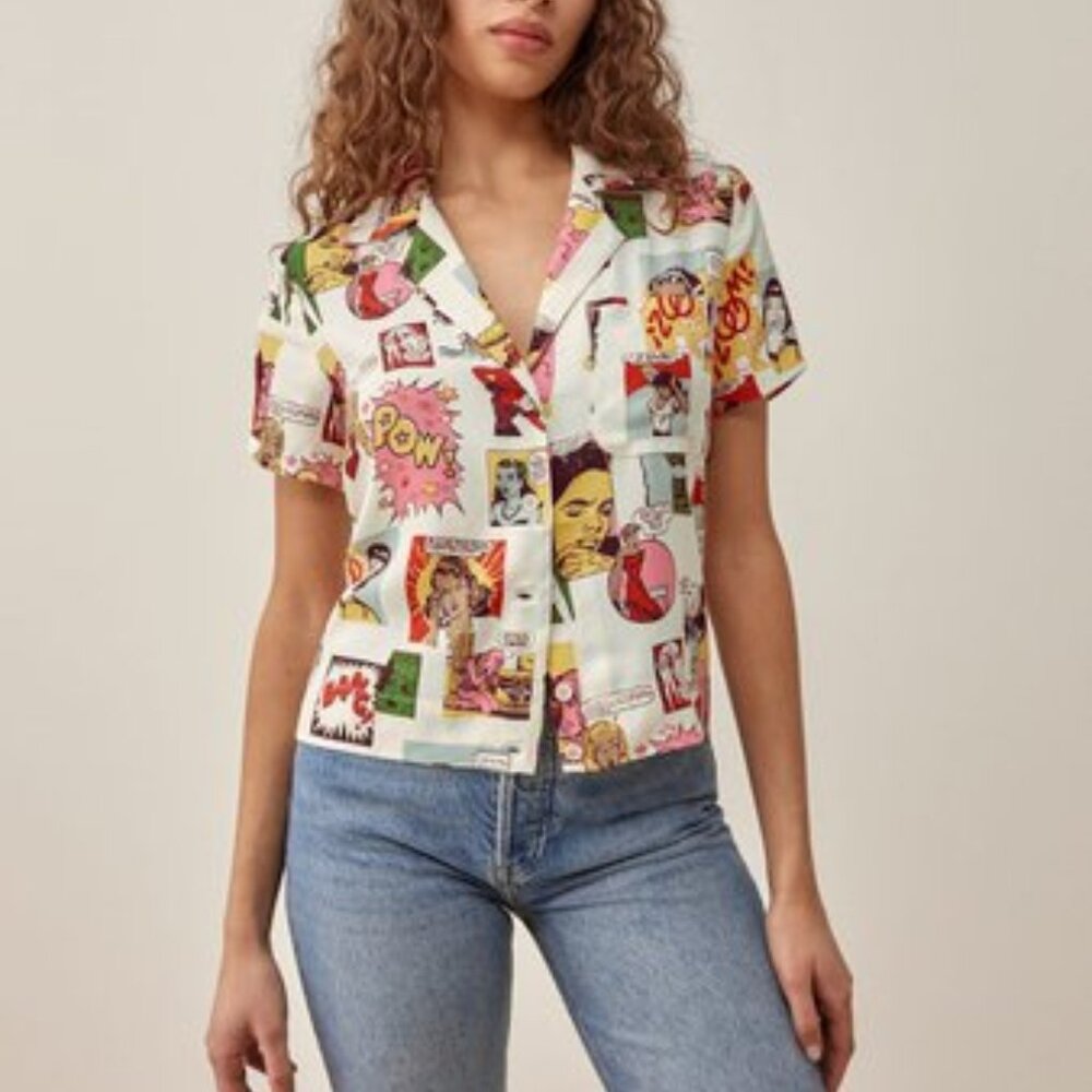 Reformation Cuba Top - Comic Book